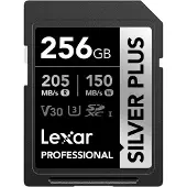 Lexar Professional SILVER PLUS, 256 GB, SDXC, Klasse 3, UHS-I, 205 MB/s, 150 MB/s