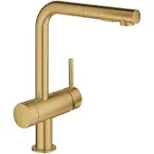 GROHE minta - keukenkraan met uittrekbare sproeikop, geborsteld cool sunrise