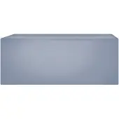 Beliani Regenschutz für Gartenmöbel Grau Stoff mit PVC Beschichtung 210 x 150 x 90 cm Rechteckige Folie Modern