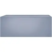 Beliani Regenschutz für Gartenmöbel Grau Stoff mit PVC Beschichtung 185x105x75 cm Reißverschluss Rechteckig Outdoor Terrasse Ausstattung Zubehör
