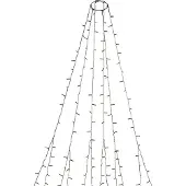 Konstsmide LED Lichterk, 270 Lampen, LED, Bernstein, Draußen, Schwarz, Kunststoff