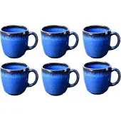 Villeroy & boch Kaffeebecher Lave Bleu 190 ml (6er-Set)