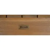 Beliani Loungetisch Hellbraun es Akazienholz 90 x 75 cm Rechteckig Retro Landhaus Stil Terrasse Outdoor Balkon Beistelltisch Couchtisch