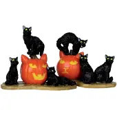 Lemax Weihnachtsfigur Halloween cats set of 2 (mix)