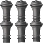 VacuVin Verschlusskappen Vacu Vin 6er Set Grau