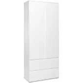 Die Möbelfundgrube Kleiderschrank weiß - 80 cm - IMAGE
