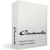 Cinderella Topper-Spannbettlaken Basic Ivory (Baumwolle)-200 x 220 cm