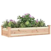 vidaXL Hochbeet mit Einsatz 120x45x25 cm Massivholz Tanne