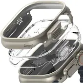 Ringke 2x Slim Hülle für die Apple Watch Ultra (2) - 49 mm - Clear & Titanium Gray