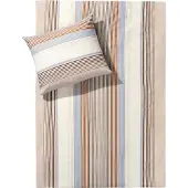Dyckhoff Bettwäsche "Kira", beige, B/L: 155cm x 220cm, 1 Stk., 1 Stk., Frottee, B/L: 80cm x 80cm, 2 Stk., Frottee, Obermaterial: 75% Baumwolle, 25% Polyester, Bettwäsche, Bettwäsche, aus Weichfrottier