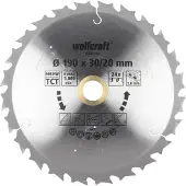 Wolfcraft 1 Akku-Kreissägeblatt HM ø184x20/16 mm