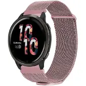 IMoshion Magnetisches Milanaise Armband - Universelle 22 mm Anschluss - Größe M - Rosa
