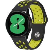 IMoshion Silikon-Sportarmband - Universelle 20 mm Anschluss - Black & Neon Yellow