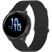 IMoshion Magnetlederarmband - Universelle 22 mm Anschluss - Schwarz