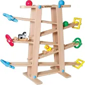 Spielmaus SMH Holz Kugelbahn mit Rollelementen