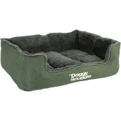 Pet-Joy Products Hundebett Doggy Snuggle dunkelgrün, Größe: S