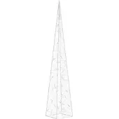 vidaXL LED-Leuchtkegel Acryl Deko Kaltweiß 90 cm