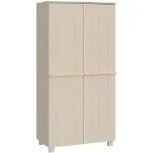 vidaXL Kleiderschrank HAMAR Honigbraun 89x50x180 cm Massivholz Kiefer