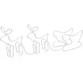 vidaXL Weihnachtsdekoration Rentiere und Schlitten Outdoor 576 LEDs