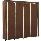 vidaXL Kleiderschrank mit 4 Fächern Braun 175 x 45 x 170 cm