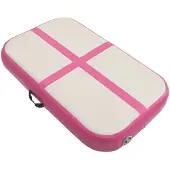 vidaXL Aufblasbare Gymnastikmatte mit Pumpe 60x100x15 cm PVC Rosa