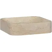 vidaXL Waschbecken Creme 40x40x10 cm Marmor