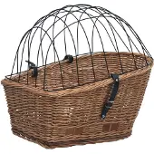 vidaXL Natural Willow Bike Hinterer Korb