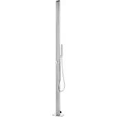 vidaXL Gartendusche 220 cm Edelstahl