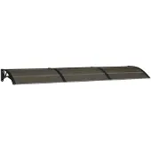 vidaXL Türvordach Schwarz 300x75 cm Polycarbonat