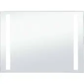 vidaXL Badezimmer-Wandspiegel mit LEDs 100x60 cm