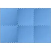 vidaXL Bodenmatten 6 Stk. 2,16 m² EVA-Schaumstoff Blau