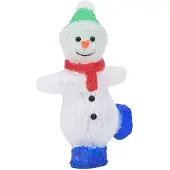 vidaXL LED-Weihnachtsfigur Schneemann Acryl Indoor und Outdoor 30 cm