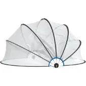 vidaXL Pool-Kuppel Rund 376x188 cm PVC