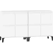 vidaXL Sideboards 2 Stk. Weiß 60x35x70 cm Holzwerkstoff