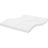 vidaXL Schaumstoffmatratze Weiß 180x200 cm 7-Zonen Härtegrad 20 ILD