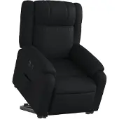 vidaXL Relaxsessel mit Aufstehhilfe Elektrisch Schwarz Kunstleder