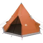 vidaXL Tipi-Campingzelt 4 Personen Orange Wasserdicht