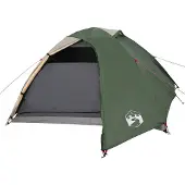 vidaXL Kuppel-Campingzelt 4 Personen Grün Wasserdicht
