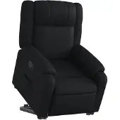 vidaXL Relaxsessel mit Aufstehhilfe Schwarz Kunstleder