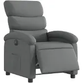 vidaXL Relaxsessel Elektrisch Dunkelgrau Stoff