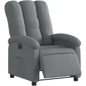 vidaXL Relaxsessel Elektrisch Dunkelgrau Stoff
