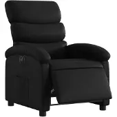 vidaXL Relaxsessel Elektrisch Schwarz Kunstleder