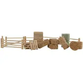 Kids Globe Bauernhof Zubehör-Set (19-teilig) - 1:32