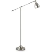 Ideal Lux Industrial-Minimal Newton Stehleuchte Metall Chrom 1 Licht E27