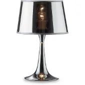 Ideal Lux Desk-Modern Office Lamp London Metall Chrom 1 Licht E27 Klein