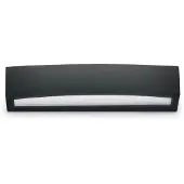 Ideal Lux Moderne Wandleuchte Andromeda Aluminium Schwarz 2 Lichter E27