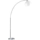 TRIO Bogenleuchte BRASILIA 1 flammig Metall Silber 180cm hoch