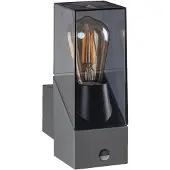 Kanlux S.A. Außenleuchte, Outdoorlampe LAVEN E27 Graphit IP44 Bewegungssensor 36547