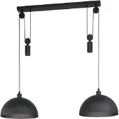 Eglo Winkworth 1, Schwarz, Schwarz, Stahl, Schwarz, Drinnen, 2 Glühbirne(n)