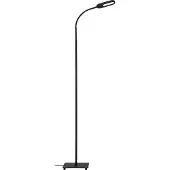 Briloner OFFICE STEP LED Stehlampe, CCT Farbtemperatursteuerung, Schwenkbar, Dimmbar, Touchfunktion, schwarz, 21 x 21 x 128 cm